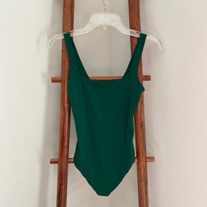 Womens Auden Green 4-Way Stretch Tank Bodysuit XS